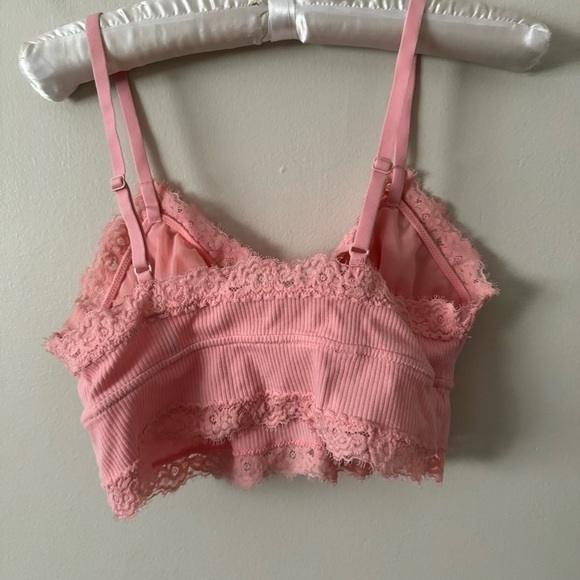 Aerie baby pink ribbed  bralette M - Picture 4 of 5